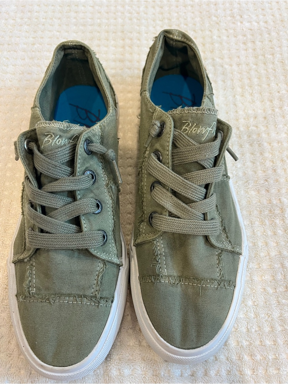 Blowfish  Olive Green Canvas Sneakers